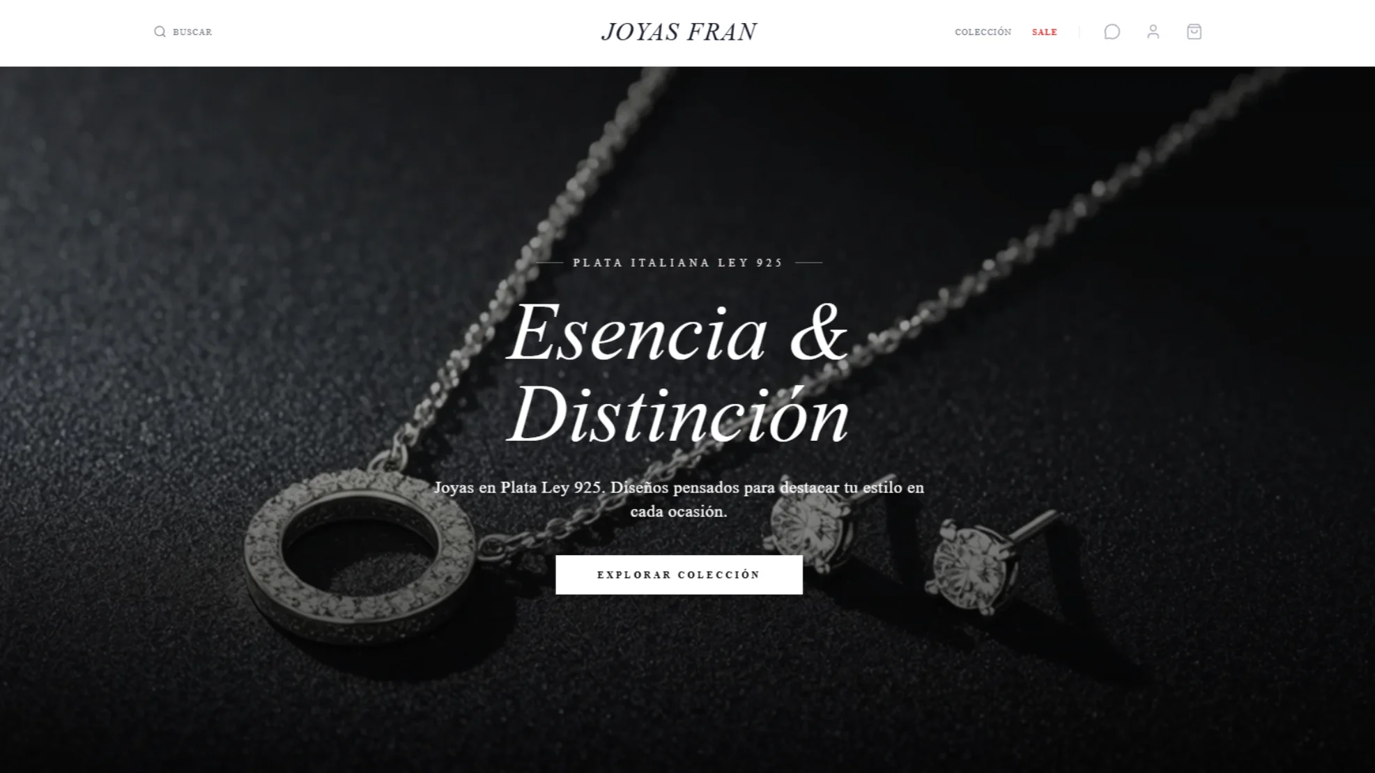 Joyería Fran - Captura de pantalla de la interfaz